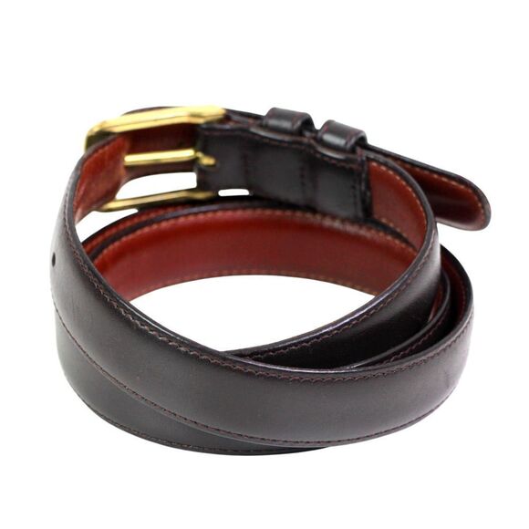 Coach 5700 DARK BROWN GENUINE LEATHER 7/8"Wd CASUAL DRESS MEN'S BELT 36/90 (80T - Picture 4 of 13